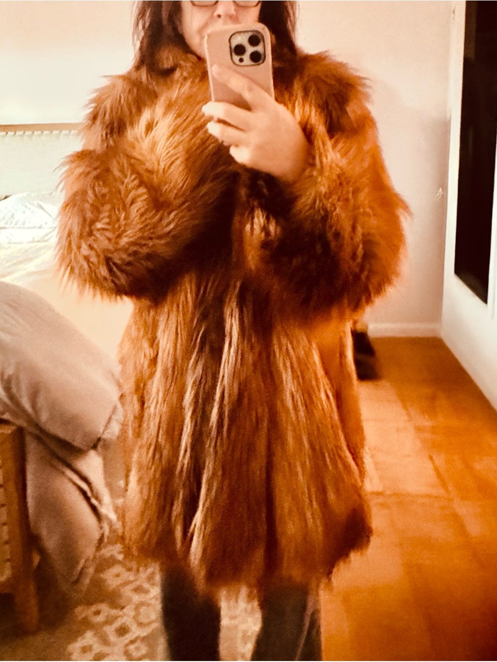 Like New Donna Salyers Faux Fur Red Fox Jacket Size 3x
